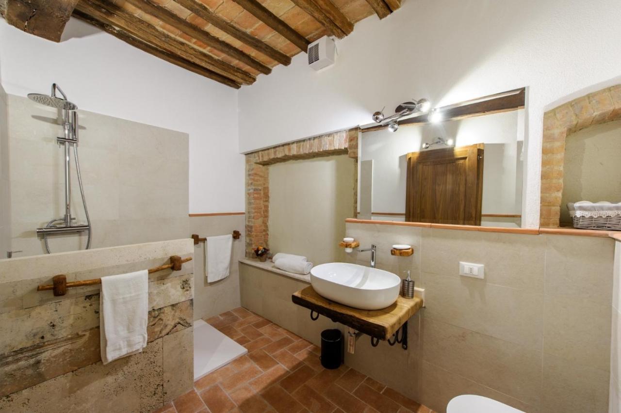 Casa Garoselli Lägenhet Monticchiello Exteriör bild