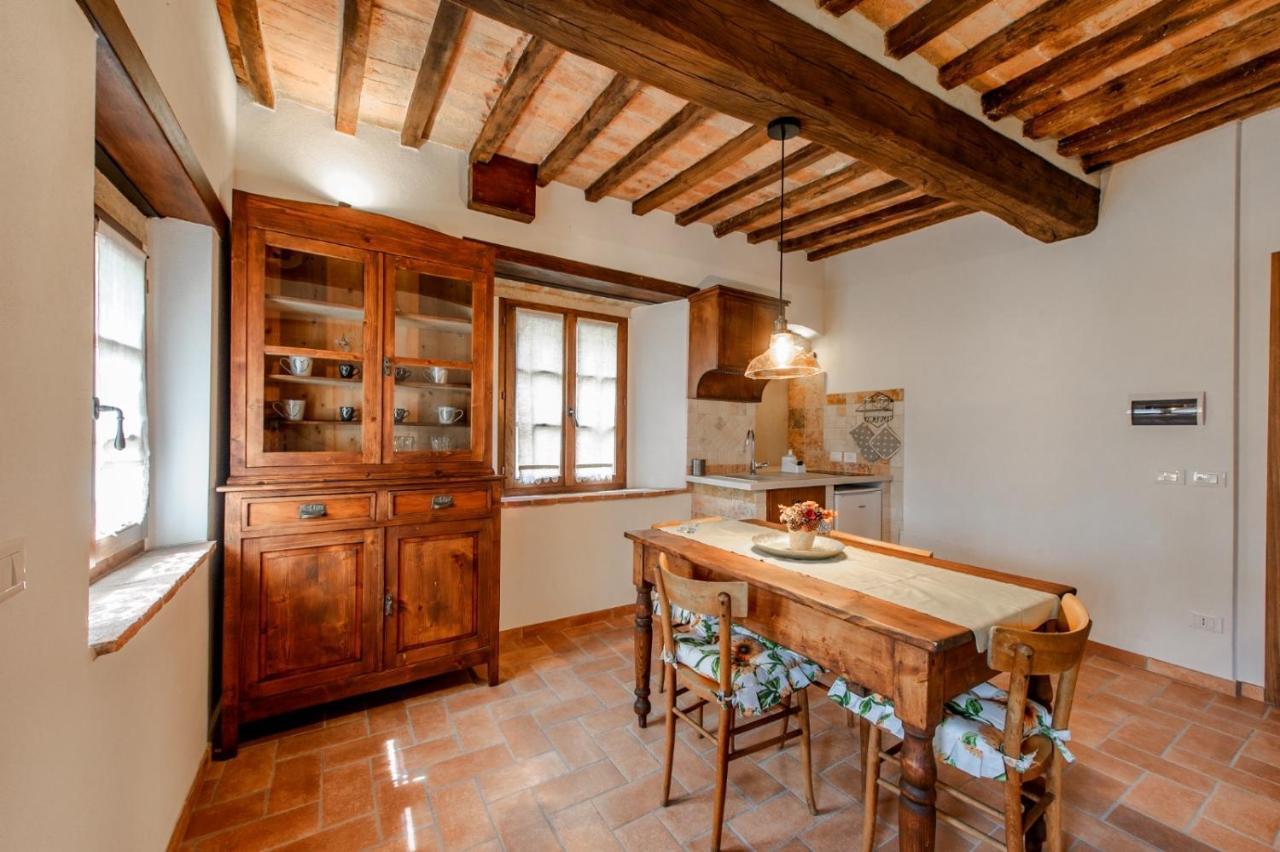 Casa Garoselli Lägenhet Monticchiello Exteriör bild