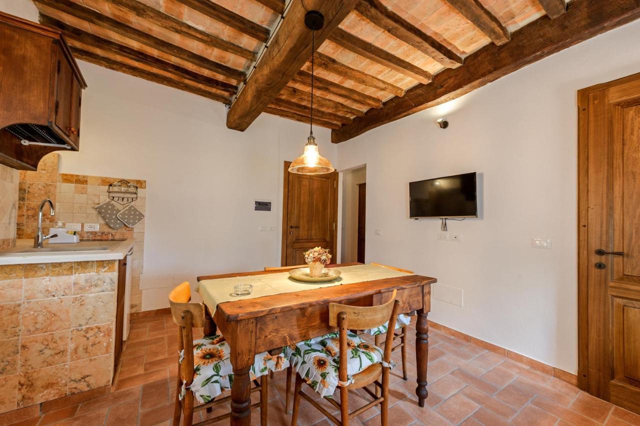 Casa Garoselli Lägenhet Monticchiello Exteriör bild